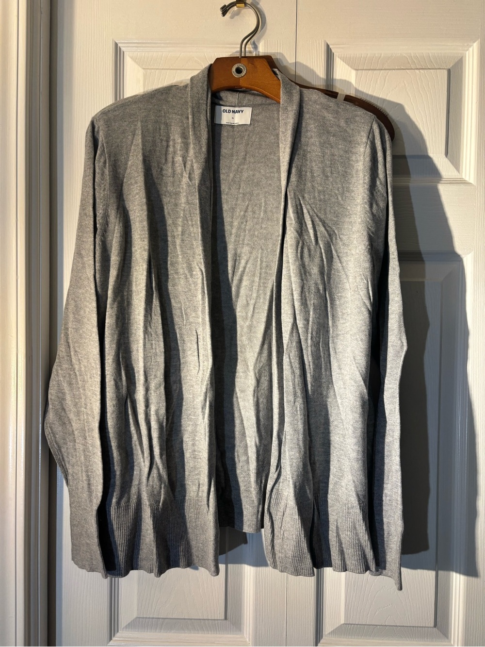 Old Navy Women's Open-Front Gray Cardigan Sweater
